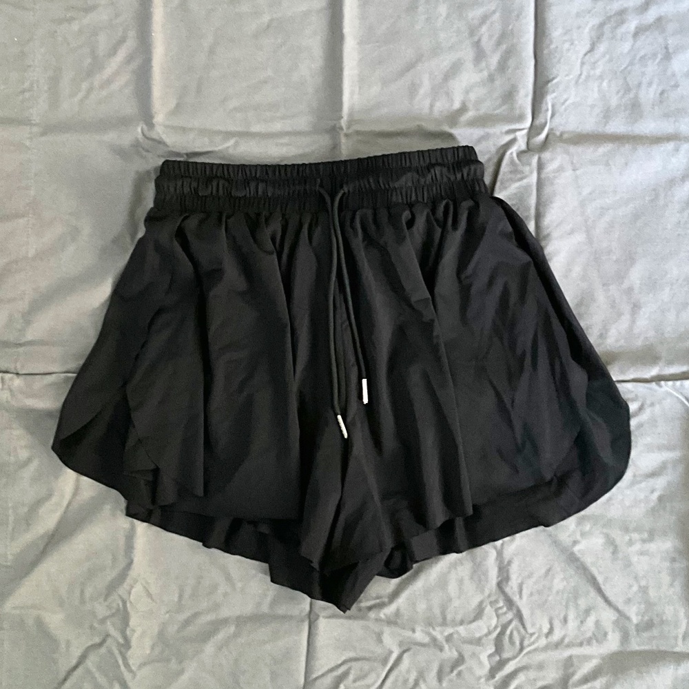 Black Drawstring Shorts